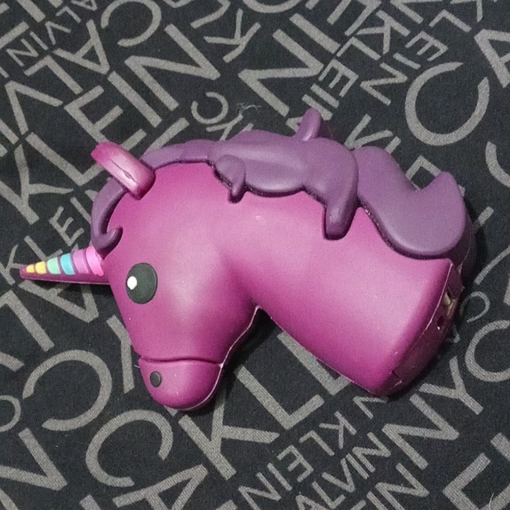 Purple Emoji Unicorn Power Bank